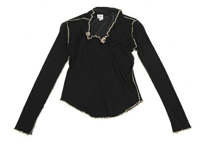 Jean Paul GAULTIER FEMME Powernet Shirt Black Size 40
