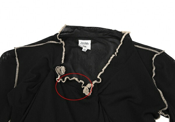 Jean Paul GAULTIER FEMME Powernet Shirt Black Size 40