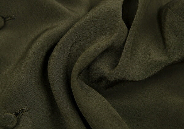 FOXEY Silk Back Gathered Blouse Green Size 40