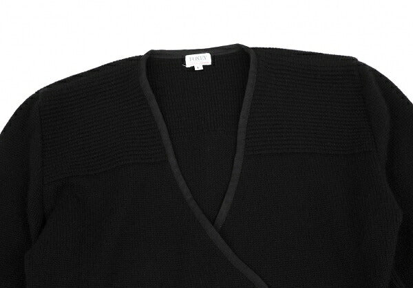FOXEY Cashmere Knit Double-Breasted Jacket Black Size F