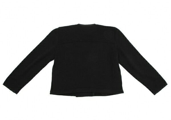 FOXEY Cashmere Knit Double-Breasted Jacket Black Size F