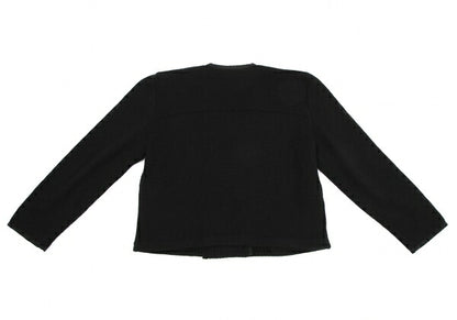 FOXEY Cashmere Knit Double-Breasted Jacket Black Size F