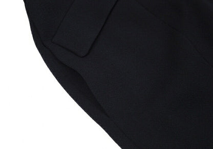 FOXEY Gold Button Double Breasted Long Jacket Navy Size 40