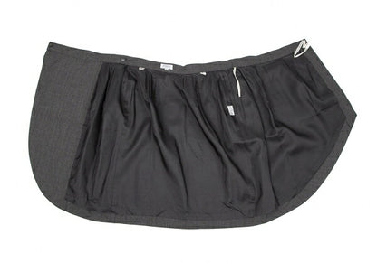 FOXEY Wool Two-Tuck Wrap Midi Skirt Gray Size 42