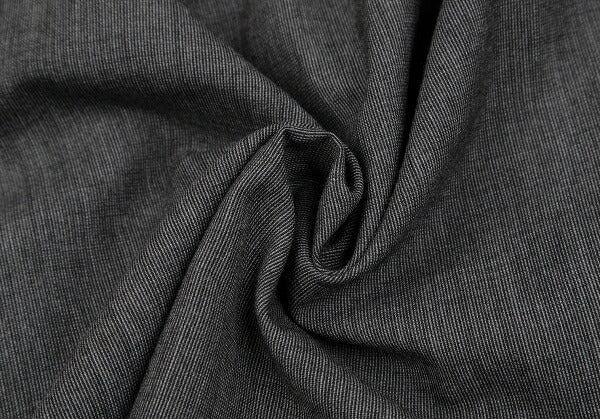 FOXEY Wool Two-Tuck Wrap Midi Skirt Gray Size 42
