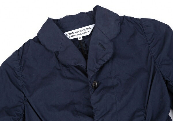 COMME des GARCONS Cotton Shirring Gather Jacket Navy Size XS
