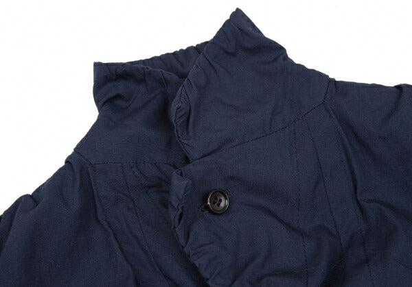 COMME des GARCONS Cotton Shirring Gather Jacket Navy Size XS