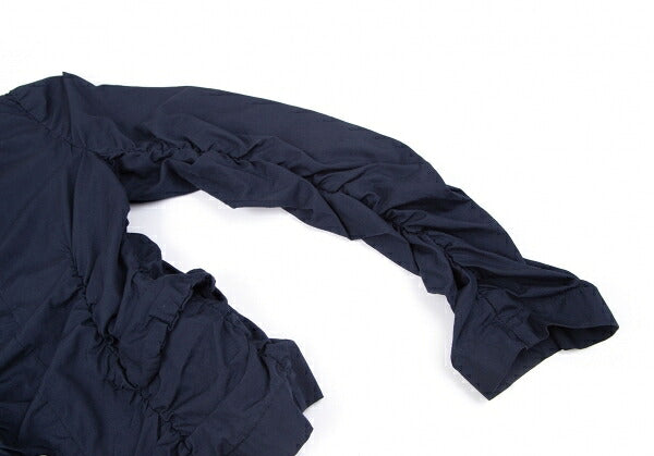 COMME des GARCONS Cotton Shirring Gather Jacket Navy Size XS