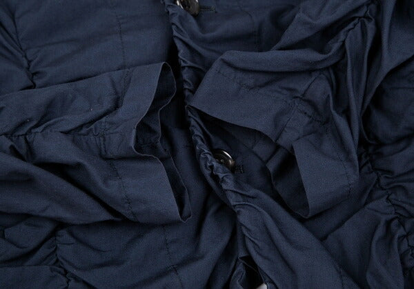 COMME des GARCONS Cotton Shirring Gather Jacket Navy Size XS