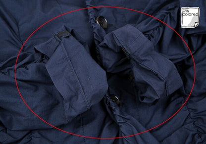 COMME des GARCONS Cotton Shirring Gather Jacket Navy Size XS
