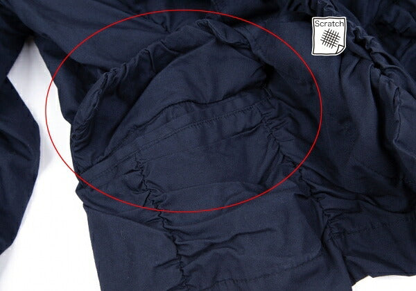 COMME des GARCONS Cotton Shirring Gather Jacket Navy Size XS