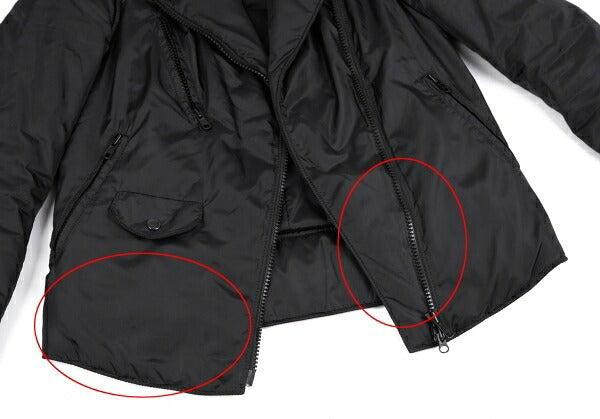 Phillip Lim Padded Polyester Biker Jacket Black Size XS