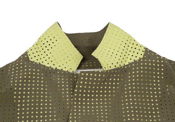 ISSEY MIYAKE Dot Cut Coated Polyester Jacket Green Size 1