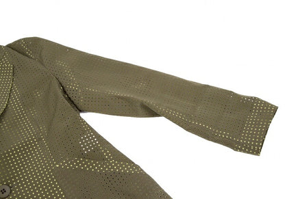 ISSEY MIYAKE Dot Cut Coated Polyester Jacket Green Size 1