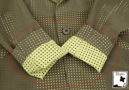 ISSEY MIYAKE Dot Cut Coated Polyester Jacket Green Size 1