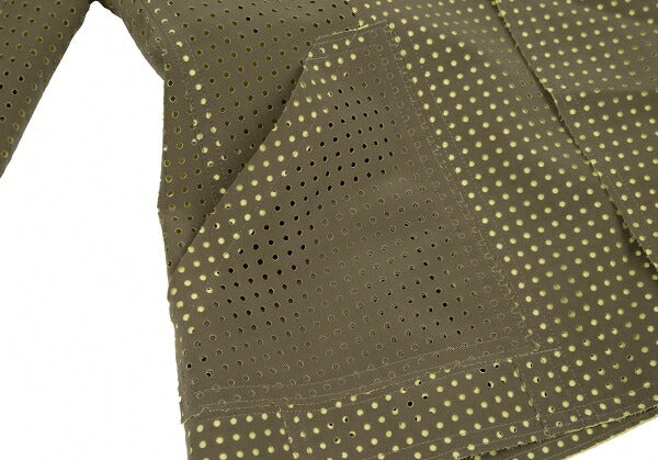 ISSEY MIYAKE Dot Cut Coated Polyester Jacket Green Size 1