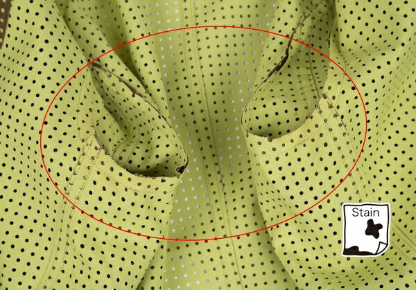 ISSEY MIYAKE Dot Cut Coated Polyester Jacket Green Size 1