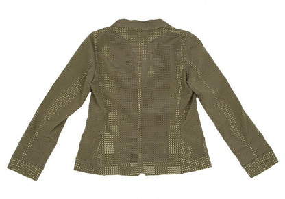 ISSEY MIYAKE Dot Cut Coated Polyester Jacket Green Size 1