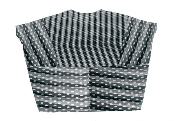 ISSEY MIYAKE Dot Stripe Print Tunic Gray Blouse Size 1