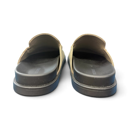 HERMES Johann Suede Mules Sandals Size EU 41
