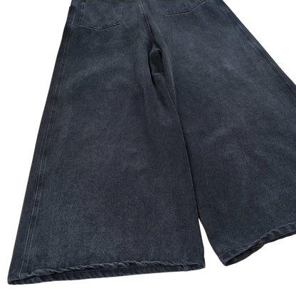 Vintage RAF SIMONS REDUX 04AW Super Wide Denim Black Size Ⅰ