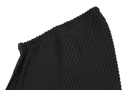 ISSEY MIYAKE Bias Pleated Skirt Black Size M