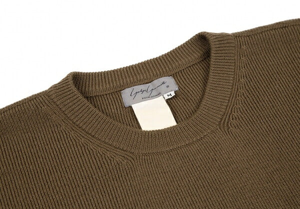 Yohji Yamamoto POUR HOMME Flap Pocket Sweater Brown Size M
