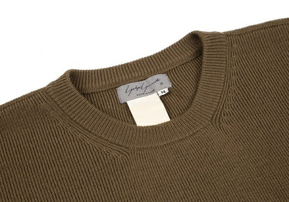 Yohji Yamamoto POUR HOMME Flap Pocket Sweater Brown Size M