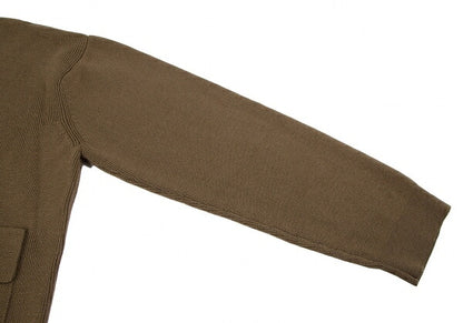 Yohji Yamamoto POUR HOMME Flap Pocket Sweater Brown Size M