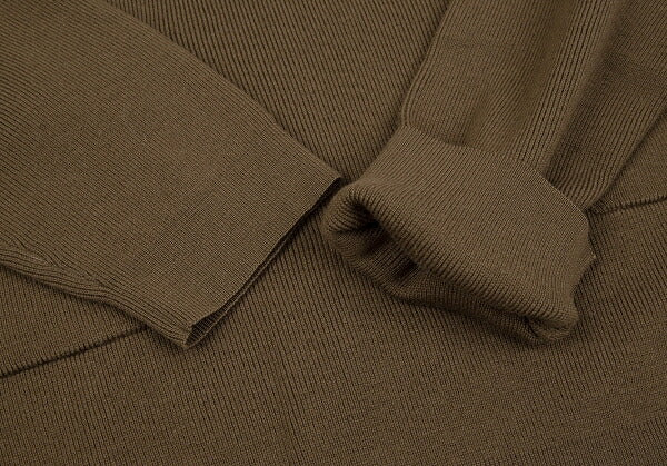 Yohji Yamamoto POUR HOMME Flap Pocket Sweater Brown Size M