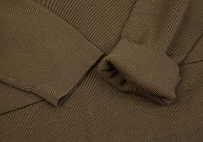 Yohji Yamamoto POUR HOMME Flap Pocket Sweater Brown Size M