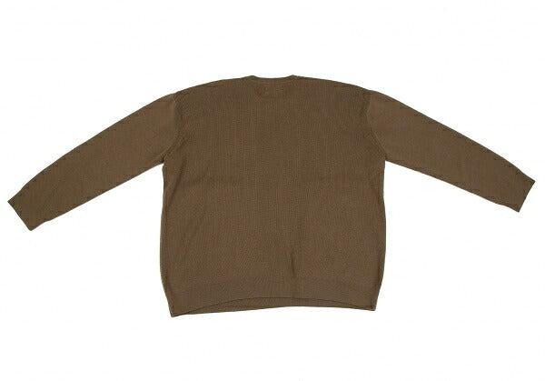 Yohji Yamamoto POUR HOMME Flap Pocket Sweater Brown Size M