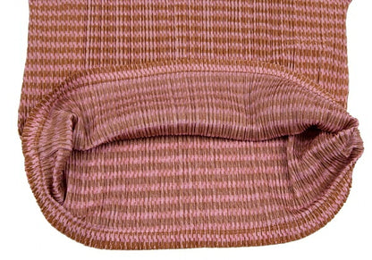 PLEATS PLEASE Houndstooth Pleated Cut & Sew Top Pink Size 4