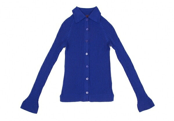 Jean Paul GAULTIER CLASSIQUE Wool Rib Sweater Blue Size 40