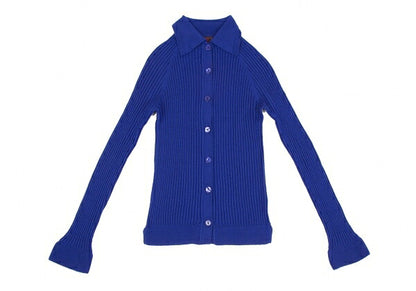 Jean Paul GAULTIER CLASSIQUE Wool Rib Sweater Blue Size 40