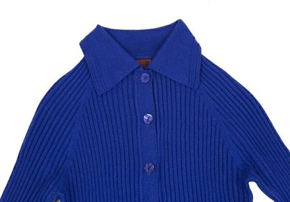 Jean Paul GAULTIER CLASSIQUE Wool Rib Sweater Blue Size 40