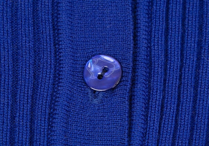 Jean Paul GAULTIER CLASSIQUE Wool Rib Sweater Blue Size 40