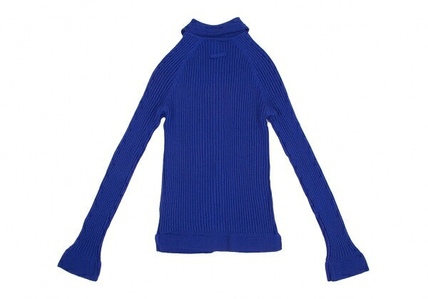 Jean Paul GAULTIER CLASSIQUE Wool Rib Sweater Blue Size 40