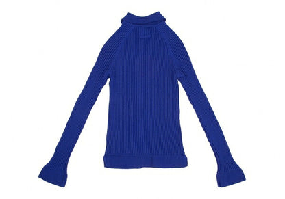 Jean Paul GAULTIER CLASSIQUE Wool Rib Sweater Blue Size 40