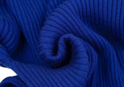 Jean Paul GAULTIER CLASSIQUE Wool Rib Sweater Blue Size 40