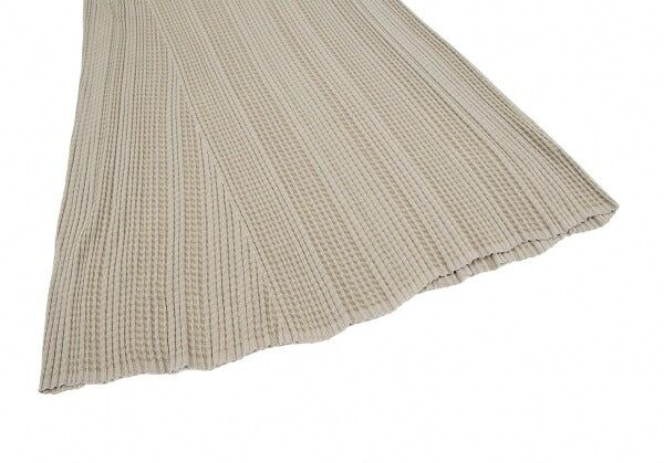JURGEN LEHL Cotton Rib Knit V-Neck Dress Beige Size M