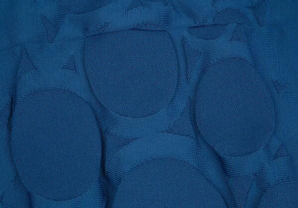 Y's 22SS Dot Jacquard Double Zip Cape Jacket Blue Size 2