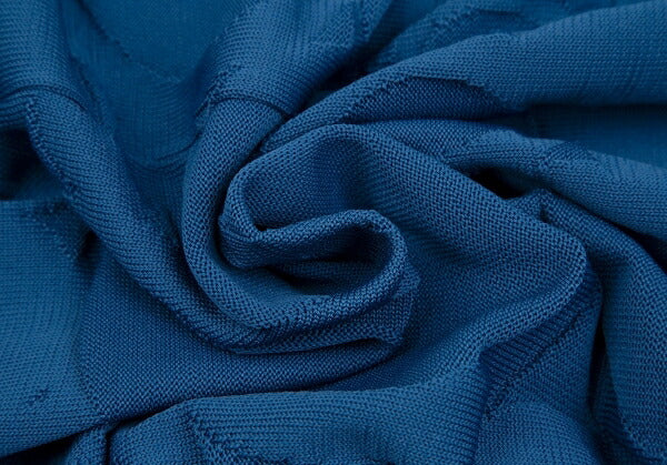 Y's 22SS Dot Jacquard Double Zip Cape Jacket Blue Size 2