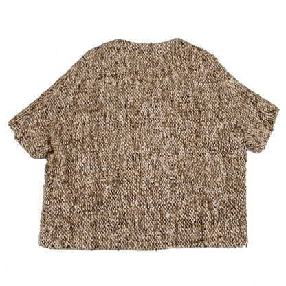 MARNI Silk Low Gauge Nep Knit Jacket Mocha Size 42