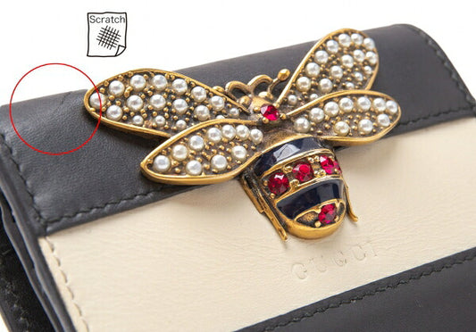 GUCCI Queen Margaret Wallet Blue/White