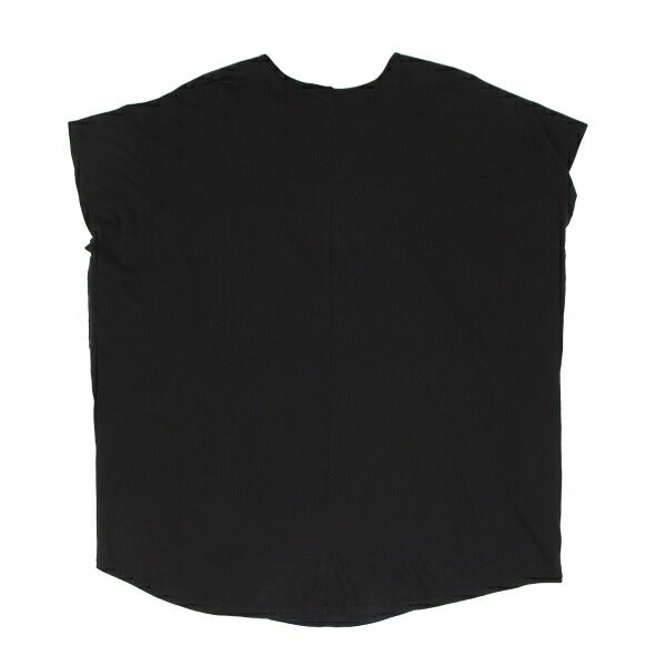 Y's Dolman Sleeve Mixed Material Cut & Sew Top Navy Size 2