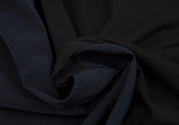 Y's Dolman Sleeve Mixed Material Cut & Sew Top Navy Size 2