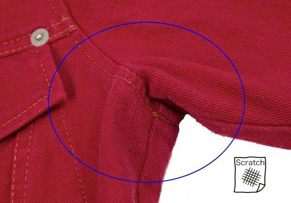 GAULTIER JEAN'S Cotton Short Trucker Jacket Red Size 48