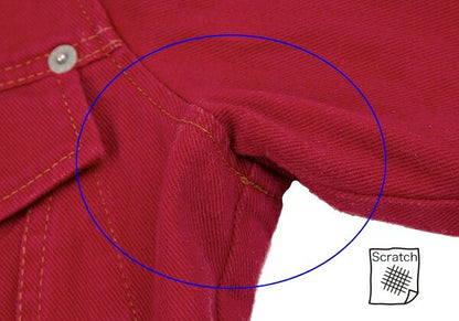 GAULTIER JEAN'S Cotton Short Trucker Jacket Red Size 48