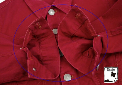 GAULTIER JEAN'S Cotton Short Trucker Jacket Red Size 48
